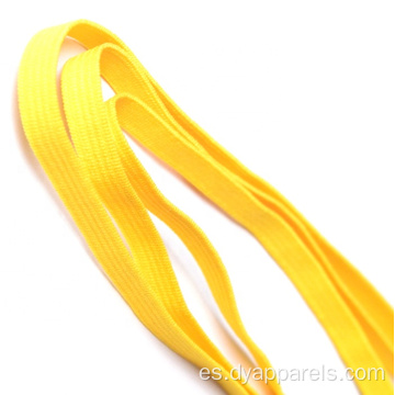 Cordón elástico amarillo de 1/4 de pulgada de ancho